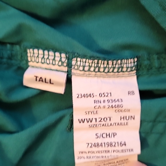 Cherokee Workwear Revolution Women's Scrub Set Size Small Tall Green - Picture 6 of 7